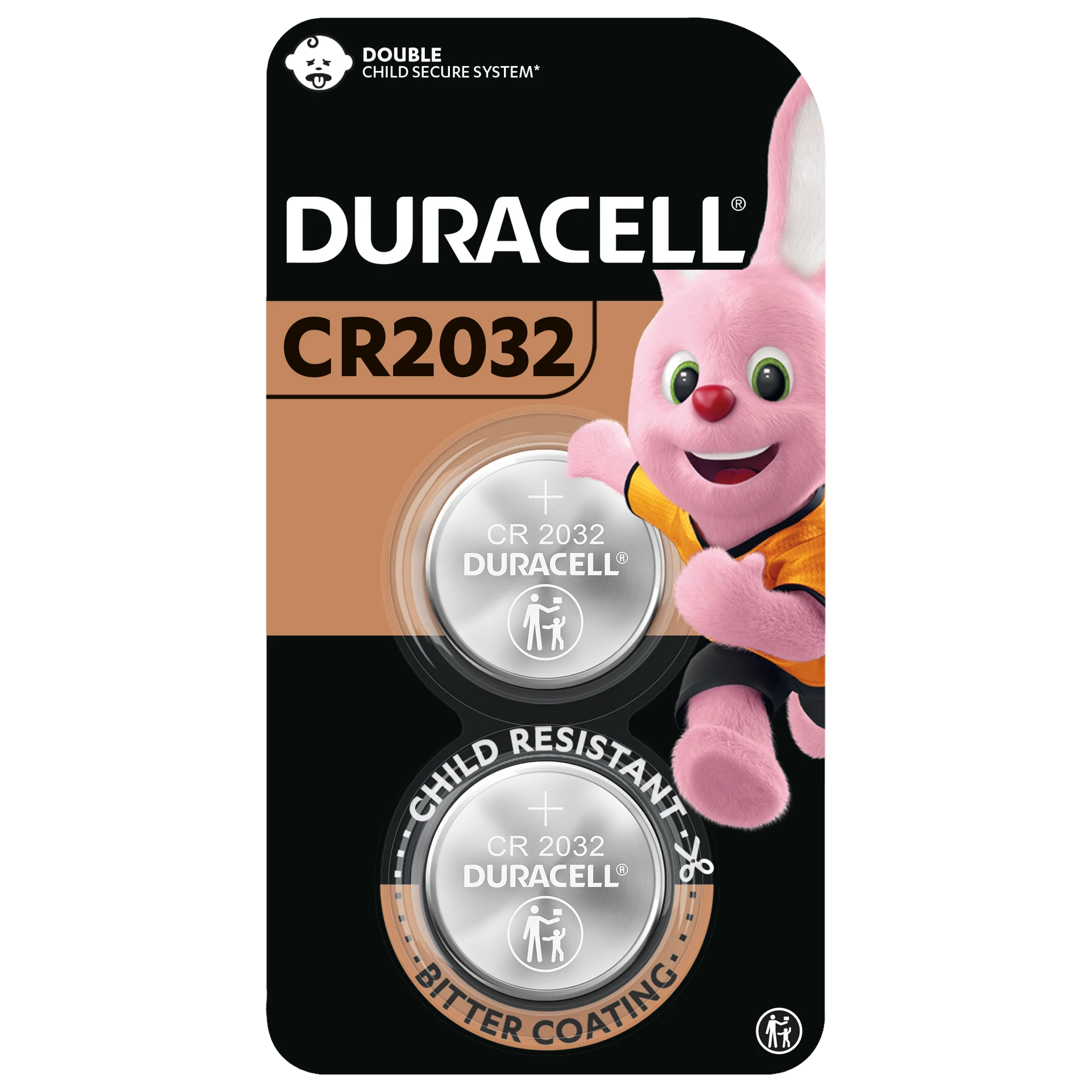 Duracel lLithium Coin Battery 2032 2 Pcs